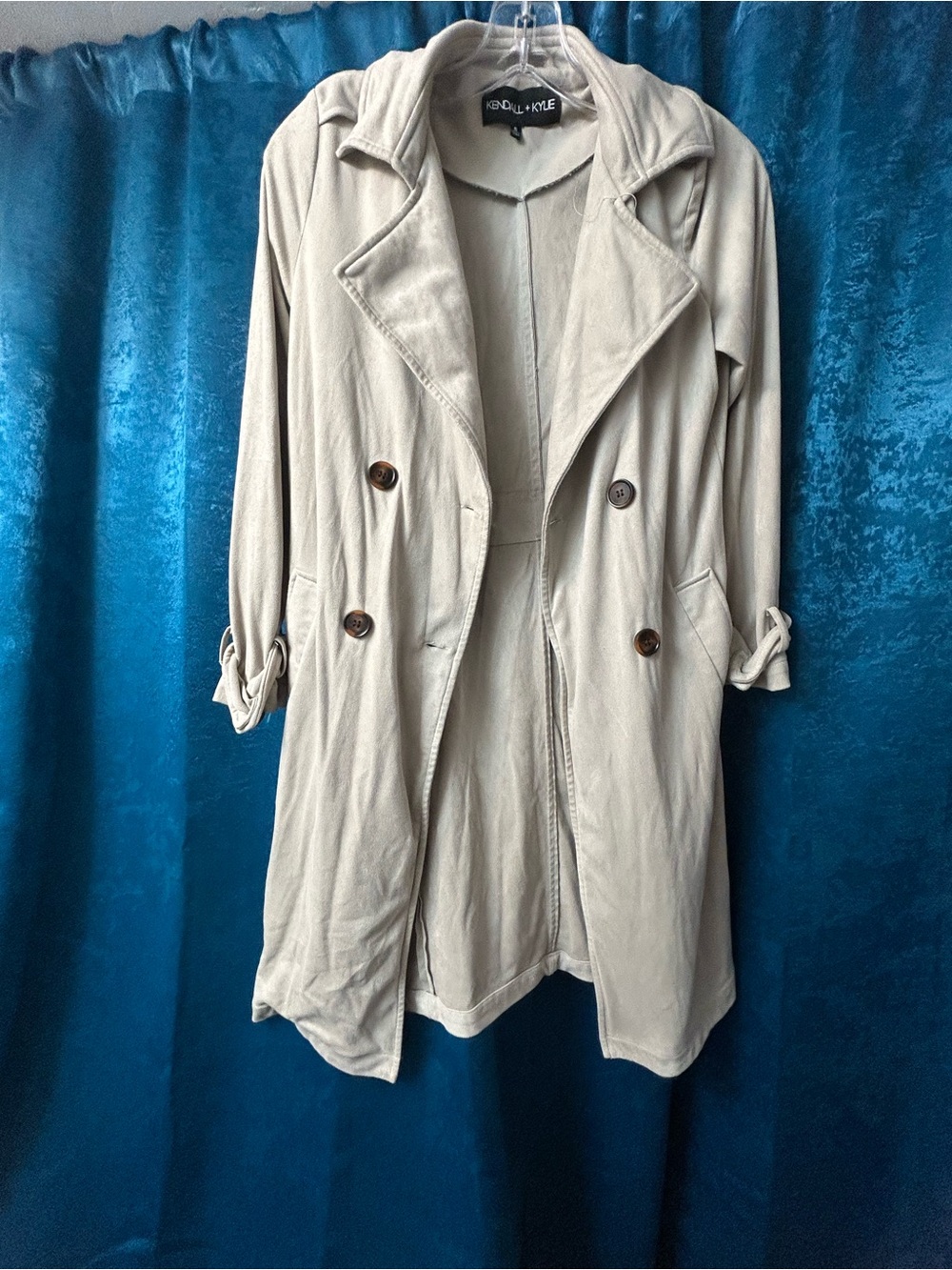 Kendall & Kylie Light Beige Trench Coat